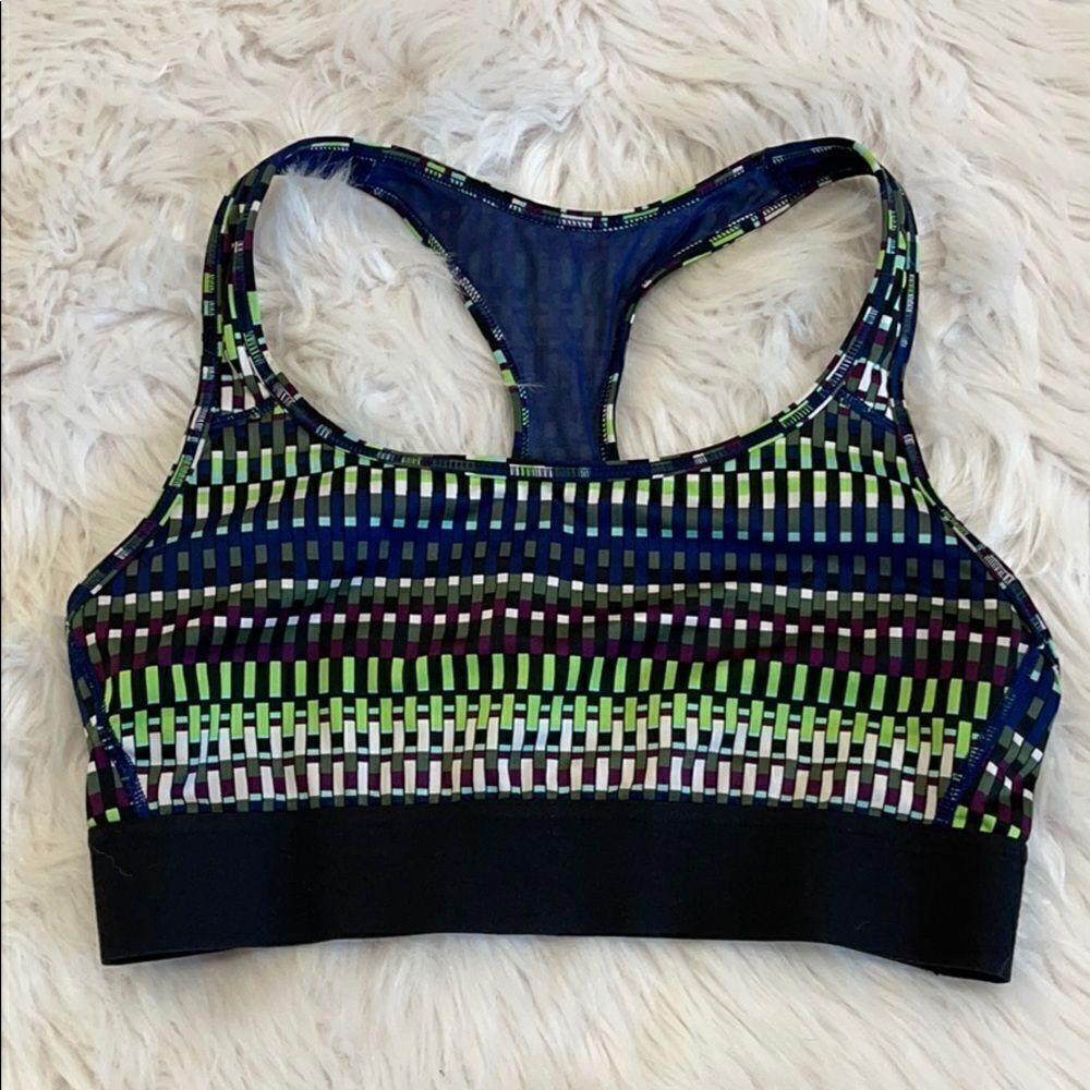 Victoria’s Secret Sport Geometric Print Racerback Sports Bra Sz S